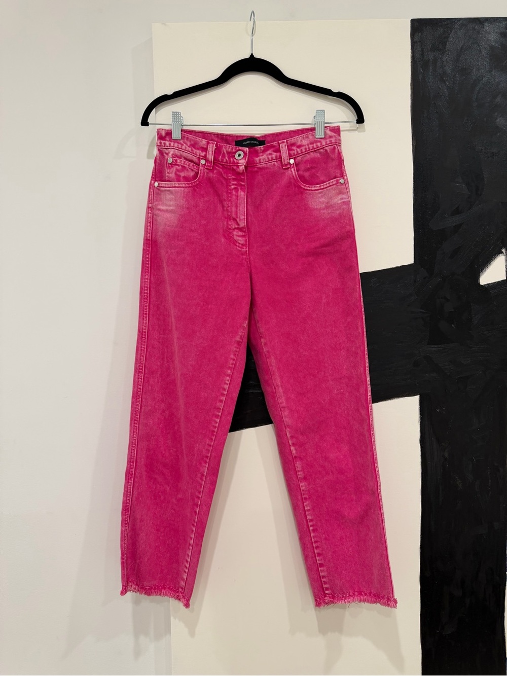 Cedric Charlier Pink Denim Pants